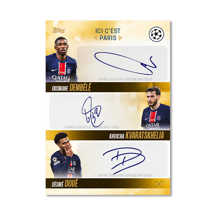 Topps Paris Saint-Germain Champions d’Europe 2025