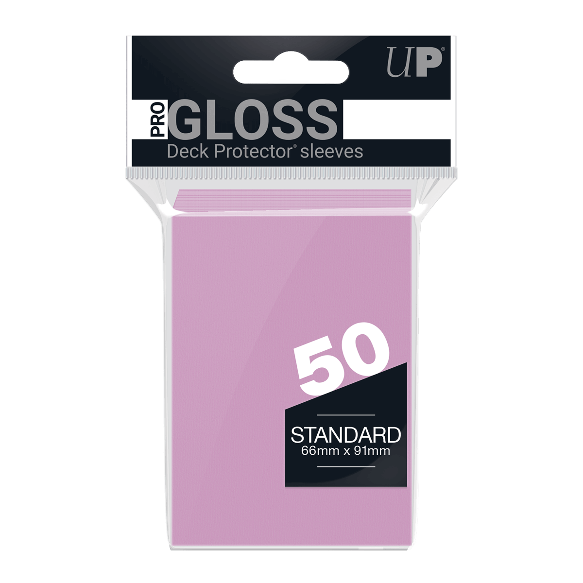 Ultra PRO PRO-Gloss Standard Deck Protector sleeves - Bright Pink (50)