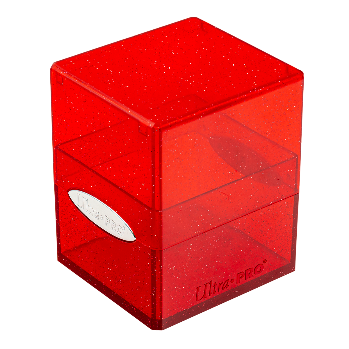 Ultra PRO Satin Cube Deck Box - Glitter Red