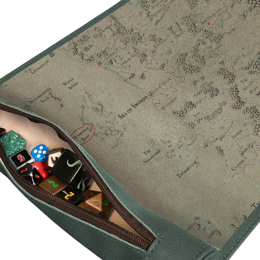 Ultra PRO Artifacts Across Eternities - Drizzt & The Forgotten Realms Premium Dice Scroll Map for Dungeons & Dragons