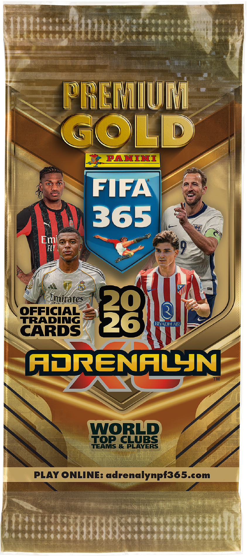 Panini FIFA 365 AdrenalynXL 2026 - Premium Gold Booster
