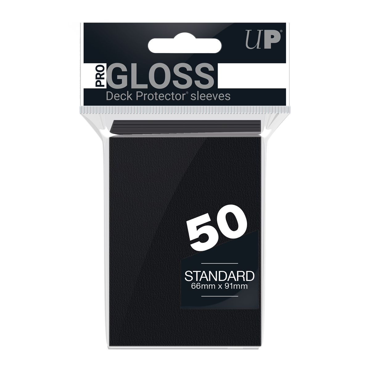 Ultra PRO PRO-Gloss Standard Deck Protector sleeves - Black (50)