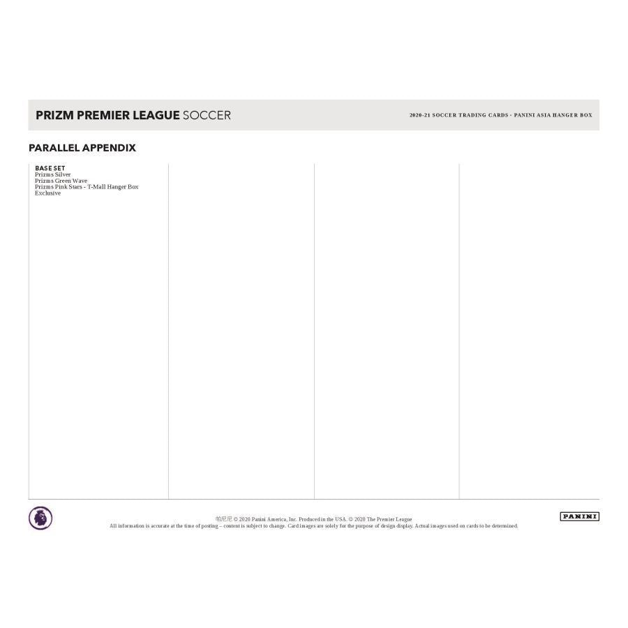 Panini Prizm Premier League 2020/21 - TMALL Hanger Box