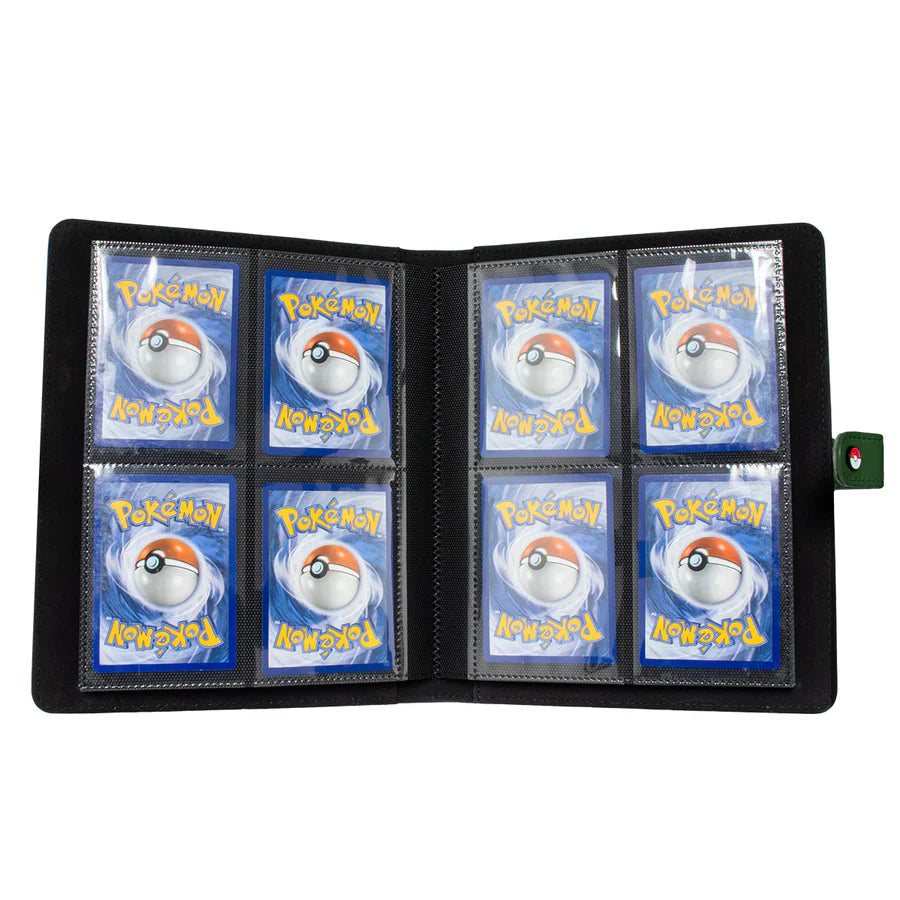 Ultra PRO Pokemon 4-Pocket Premium Green Snap Binder