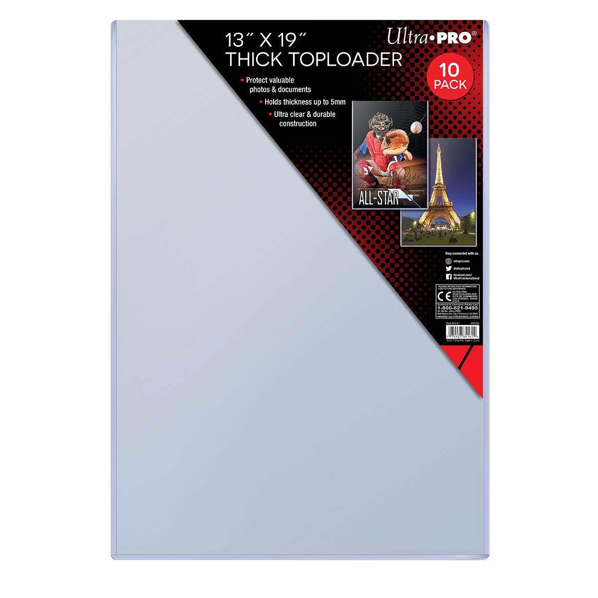 Ultra PRO 13" X 19" Thick Toploader (10)
