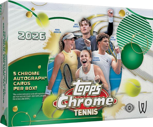 Topps Chrome Tennis 2026 Product Info