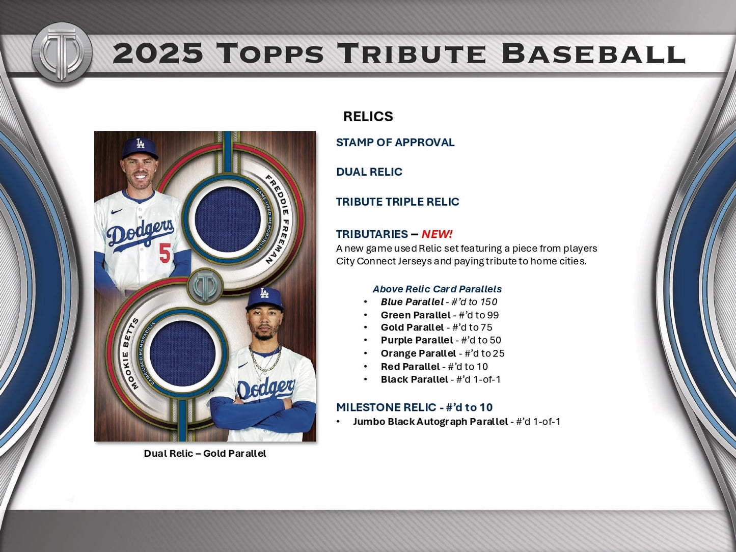 Topps Tribute Baseball 2025 - Hobby Box