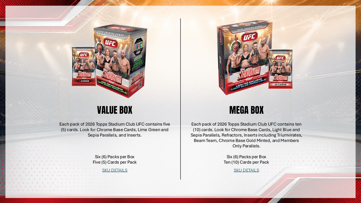 Topps Stadium Club UFC 2026 - Mega Box