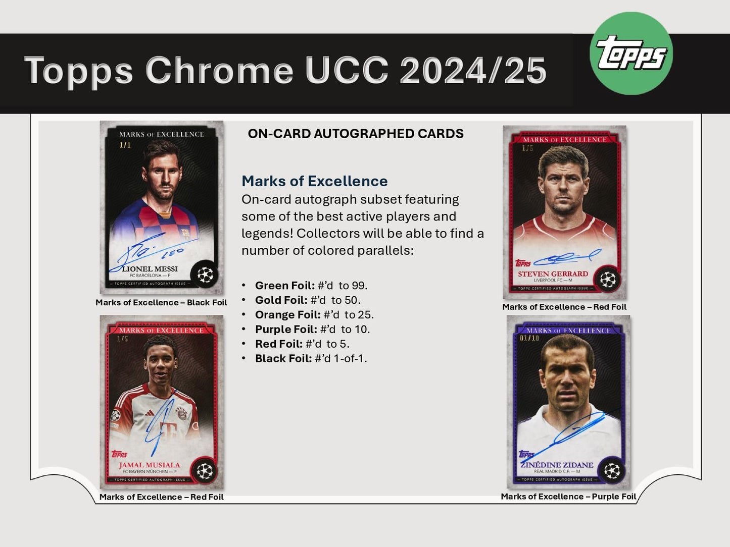 Topps Chrome UEFA Club Competitions 2024/25 - Hobby Box