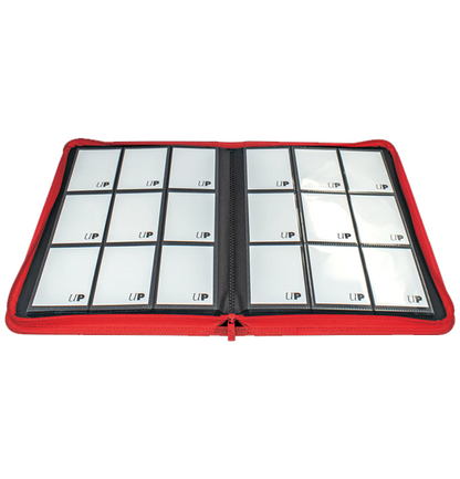 Ultra PRO Vivid 9-Pocket Zippered PRO-Binder - Red