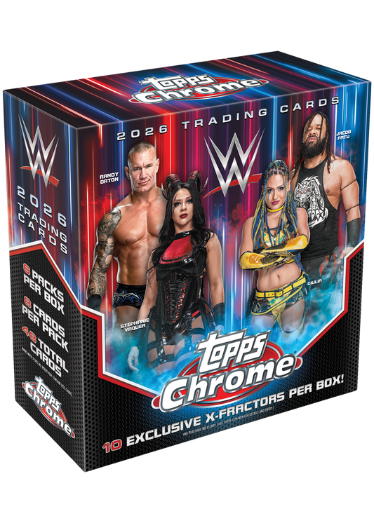 Topps Chrome WWE 2026 - Mega Box