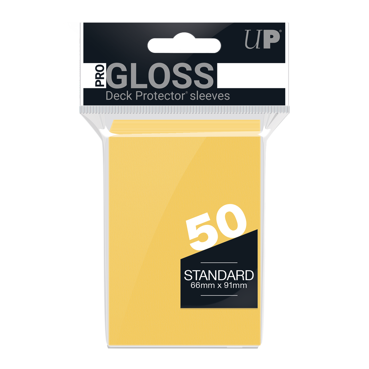 Ultra PRO PRO-Gloss Standard Deck Protector sleeves - Yellow (50)