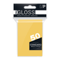 Ultra PRO PRO-Gloss Standard Deck Protector sleeves - Yellow (50)