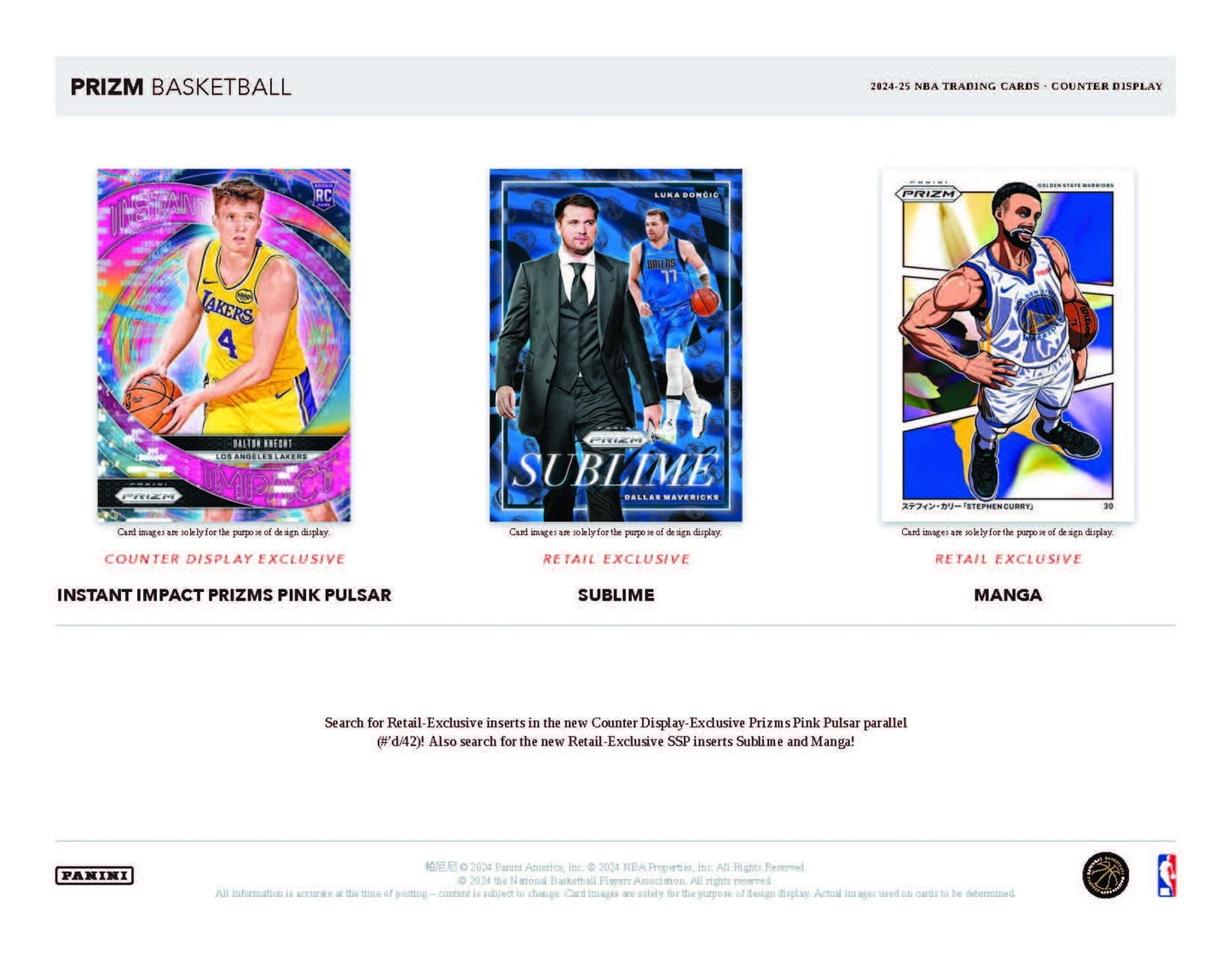 Panini Prizm NBA Basketball 2024/25 - Retail Pack