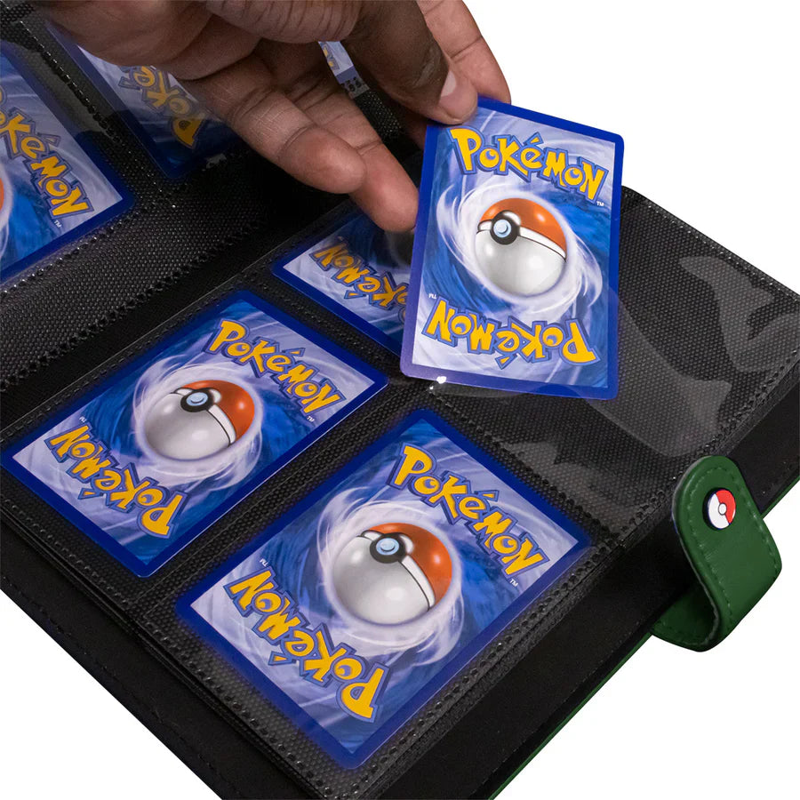 Ultra PRO Pokemon 4-Pocket Premium Green Snap Binder