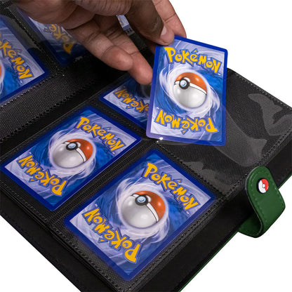 Ultra PRO Pokemon 4-Pocket Premium Green Snap Binder