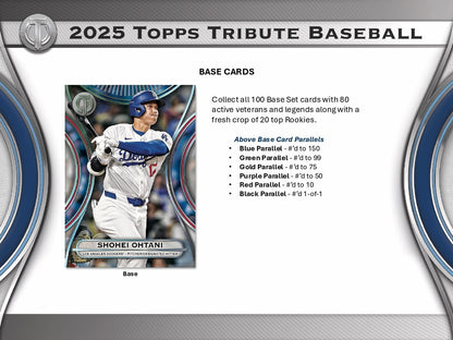 Topps Tribute Baseball 2025 - Hobby Box