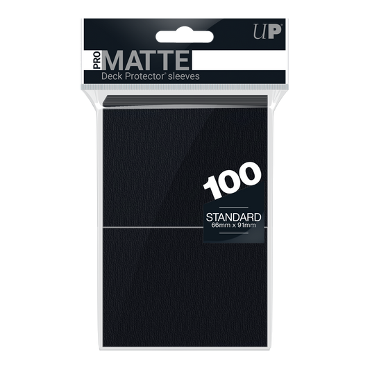 Ultra PRO PRO-Matte Standard Deck Protector sleeves - Black (100)