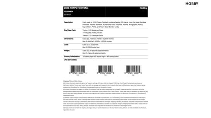 Topps NFL Football Flagship 2026 - Fat Pack