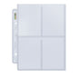 Ultra PRO 4-Pocket Page for Mini 2-Ring Albums (100)