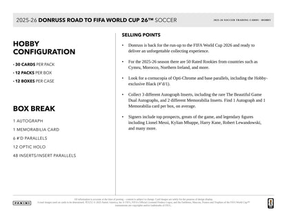 Panini Donruss Soccer Road to World Cup 2025/26 - Hobby Box