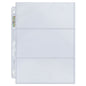 Ultra PRO 3-Pocket Platinum Page with 3.5" X 7.5" Pockets (100)