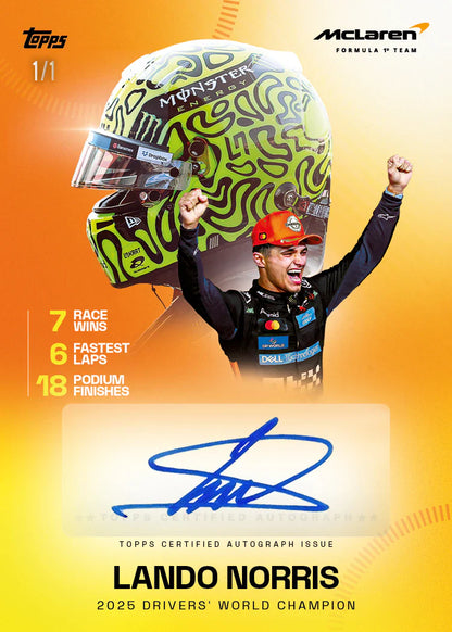 Topps McLaren Racing Formula 1 2025