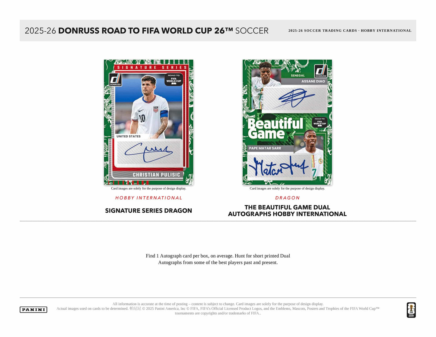 Panini Donruss Soccer Road to World Cup 2025/26 - Fat Pack