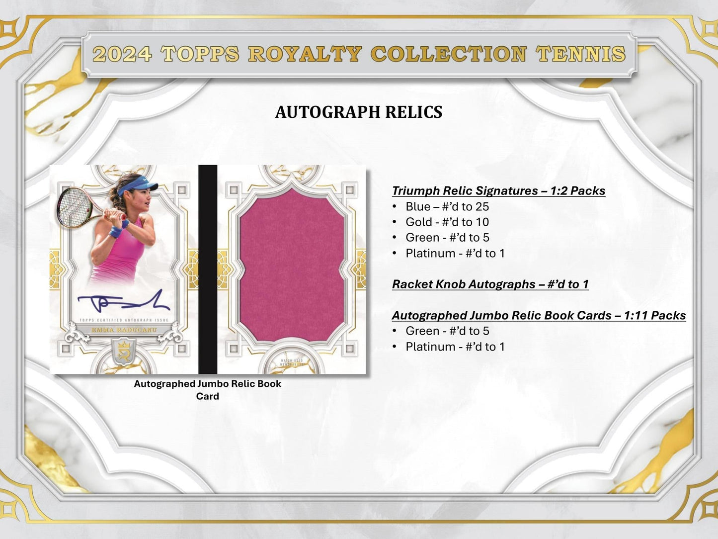 Topps Royalty Tennis 2024 - Hobby Box