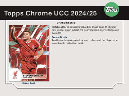 Topps Chrome UEFA Club Competitions 2024/25 - Value Box