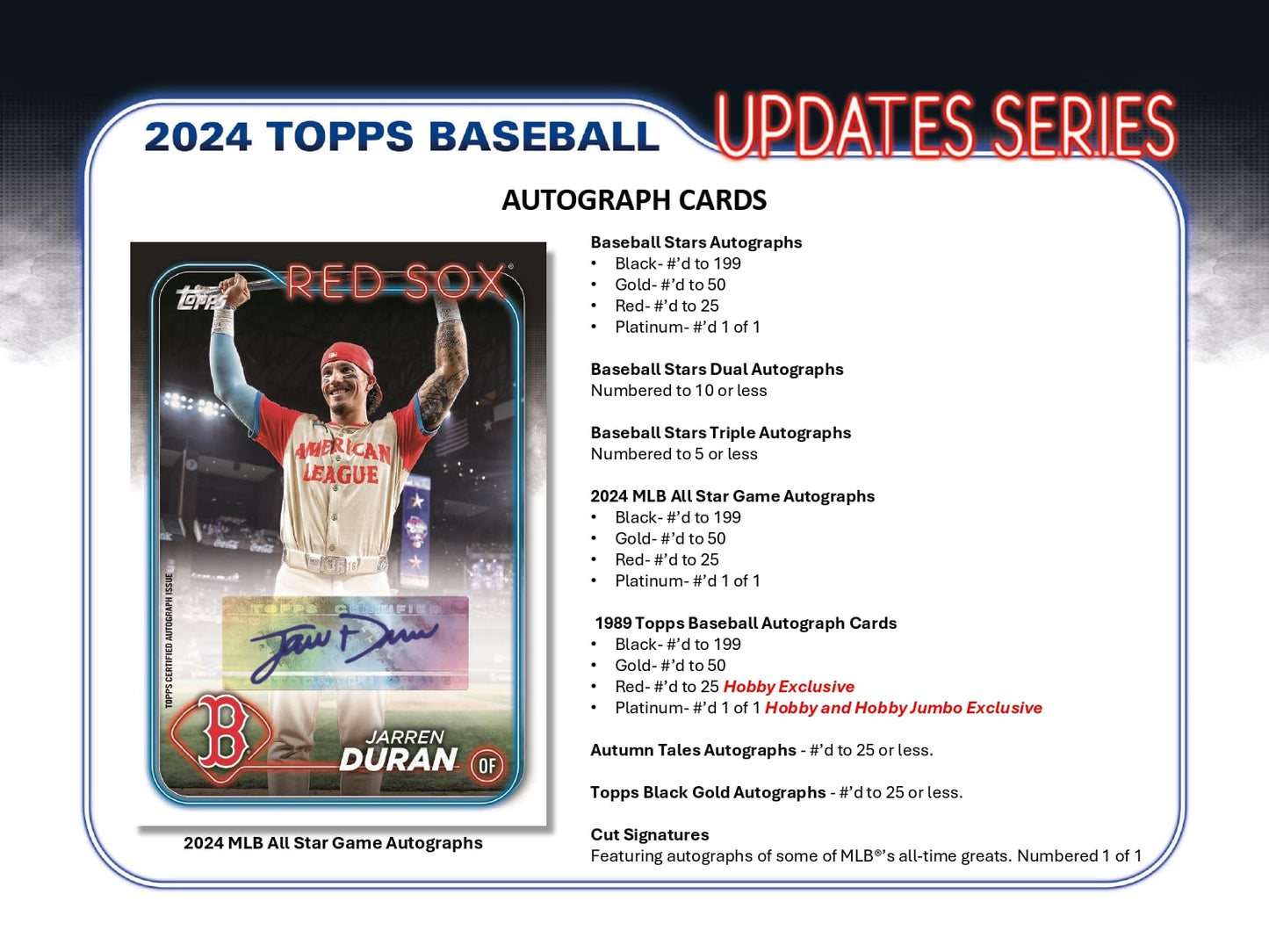 Topps Update Series Baseball 2024 - Jumbo Box