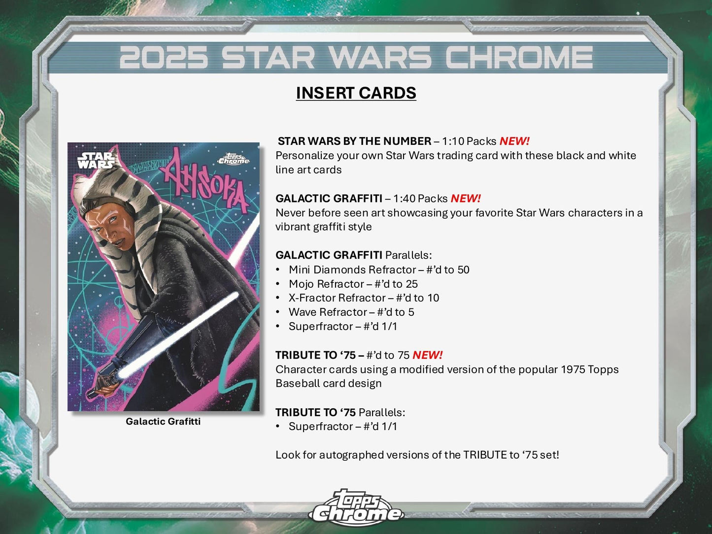 Topps Chrome Star Wars 2025 - Value Box