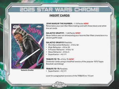 Topps Chrome Star Wars 2025 - Value Box
