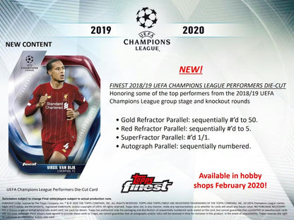 Topps Finest Champions League 2019/20 - Hobby Box