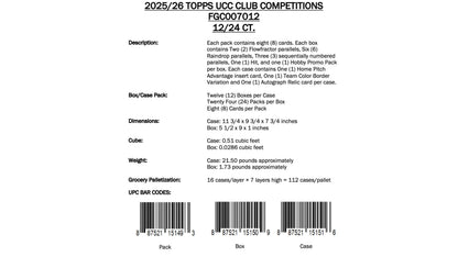 Topps UEFA Club Competitions Flagship 2025/26 - Hobby Box