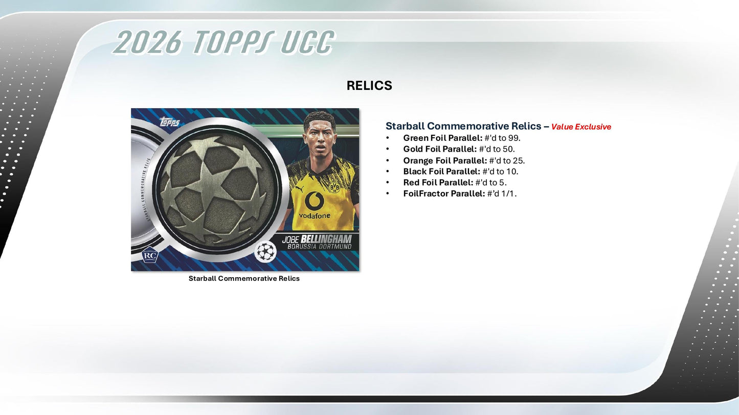 Topps UEFA Club Competitions Flagship 2025/26 - Value Box