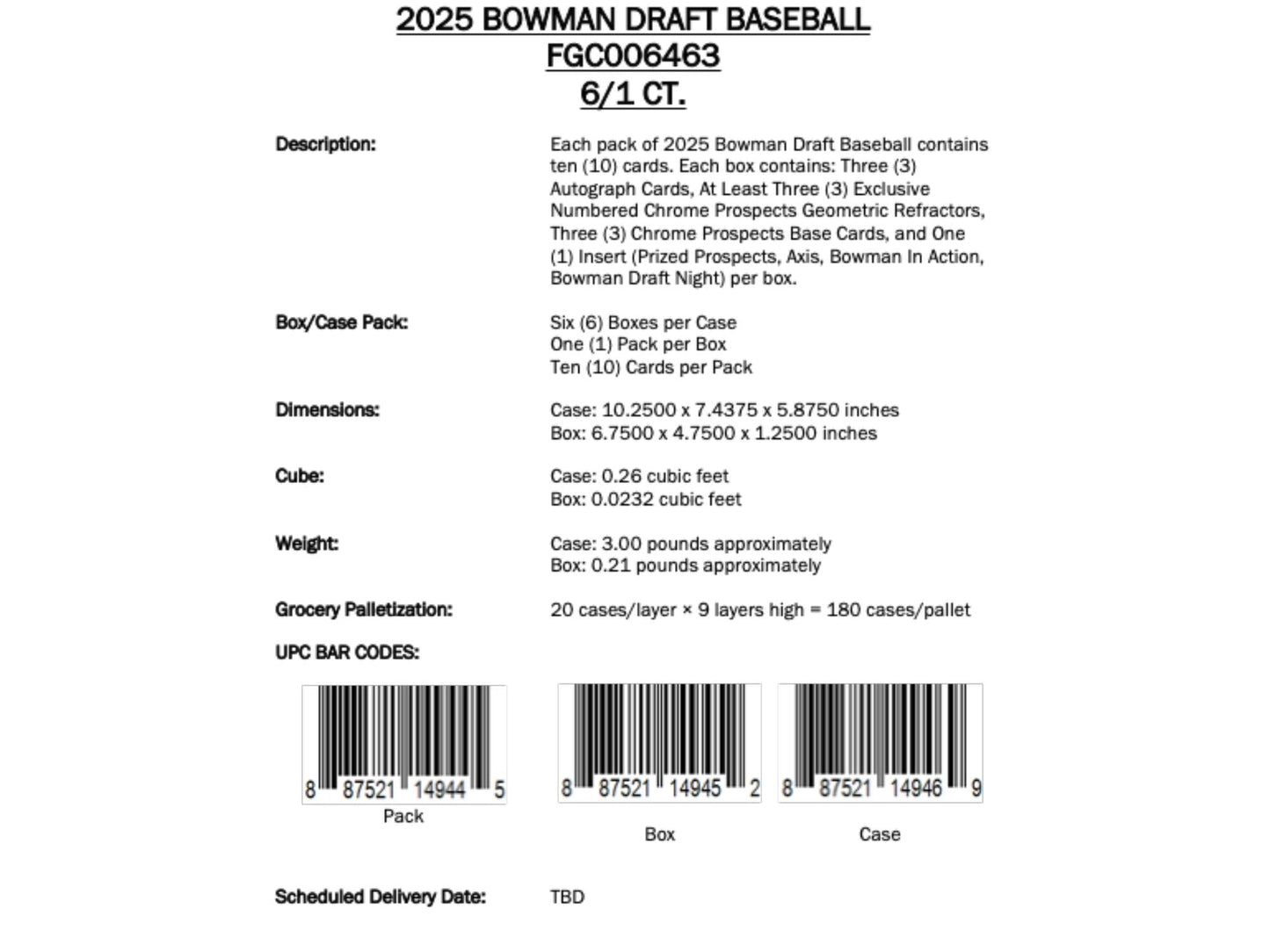 Topps Bowman Draft Baseball 2025 - Breakers Delight