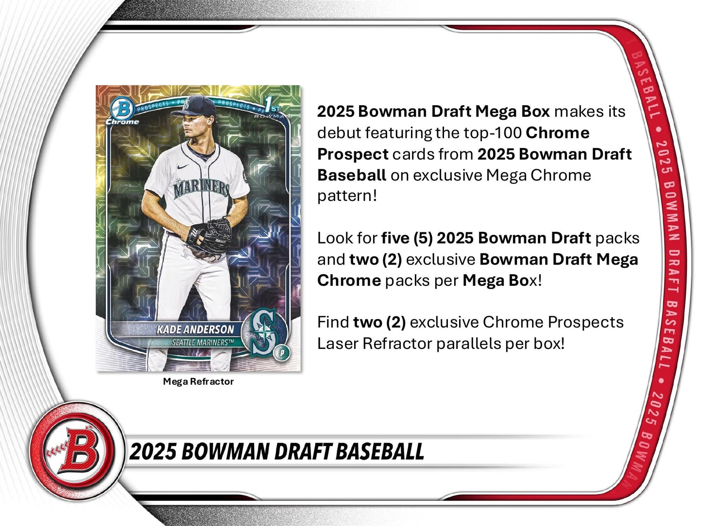 Topps Bowman Draft Baseball 2025 - Mega Box