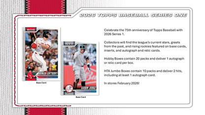 Topps MLB Baseball Series 1 2026 - Hobby Box