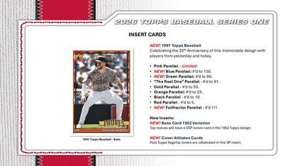 Topps MLB Baseball Series 1 2026 - Hobby Box