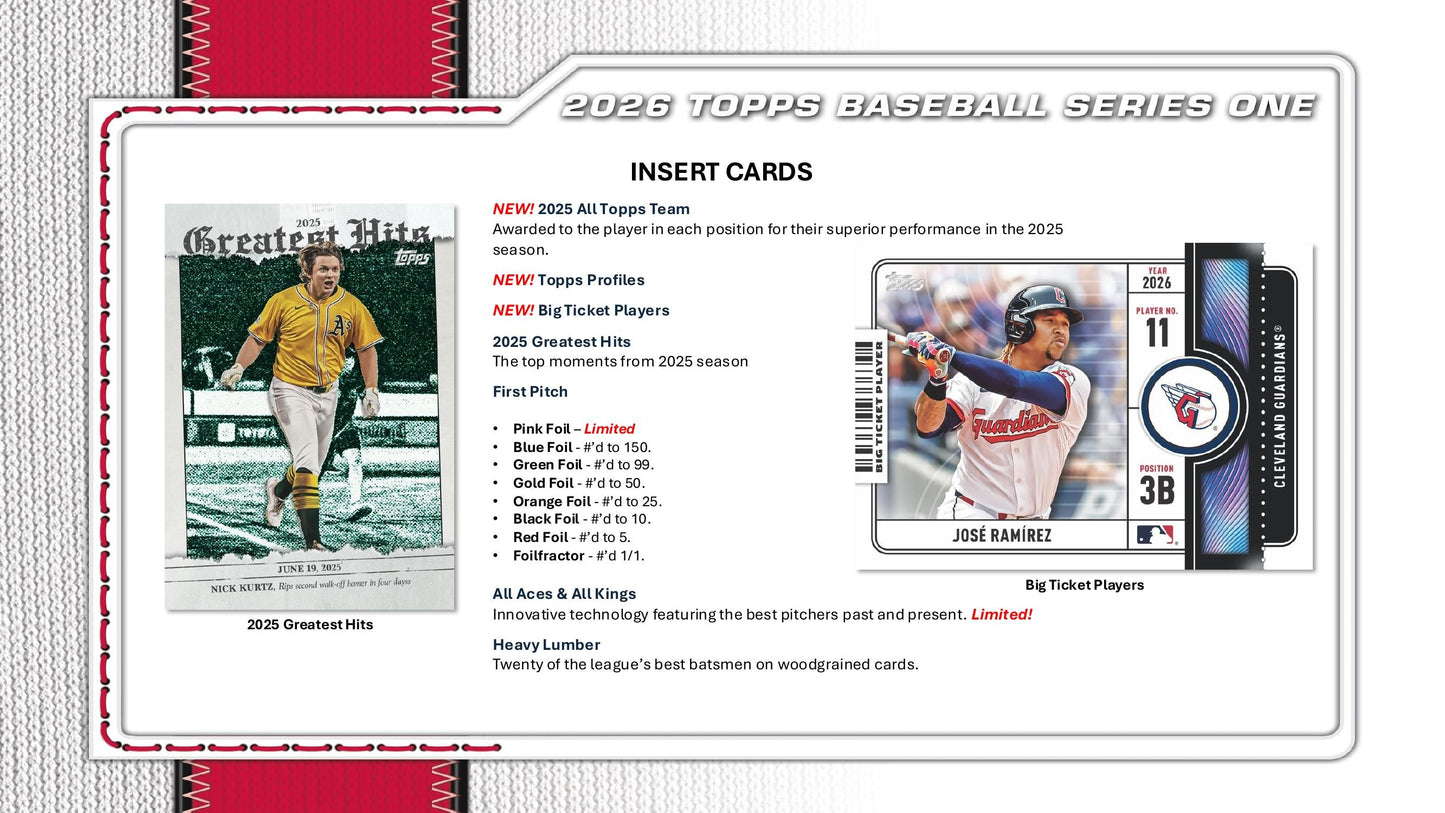 Topps MLB Baseball Series 1 2026 - Value Box