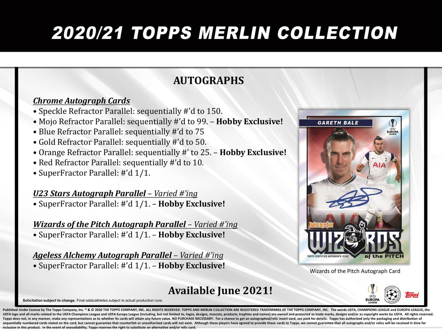 Topps Merlin UEFA Chrome 2020/21 - Hobby box