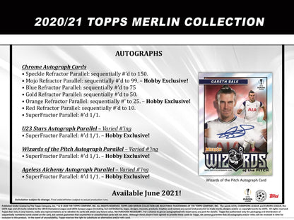 Topps Merlin UEFA Chrome 2020/21 - Hobby box