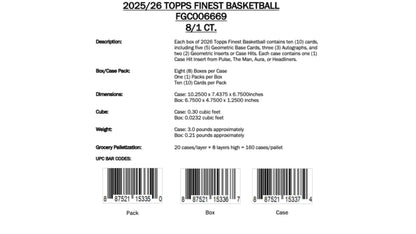 Topps Finest Basketball 2025/26 - Breakers Delight Box