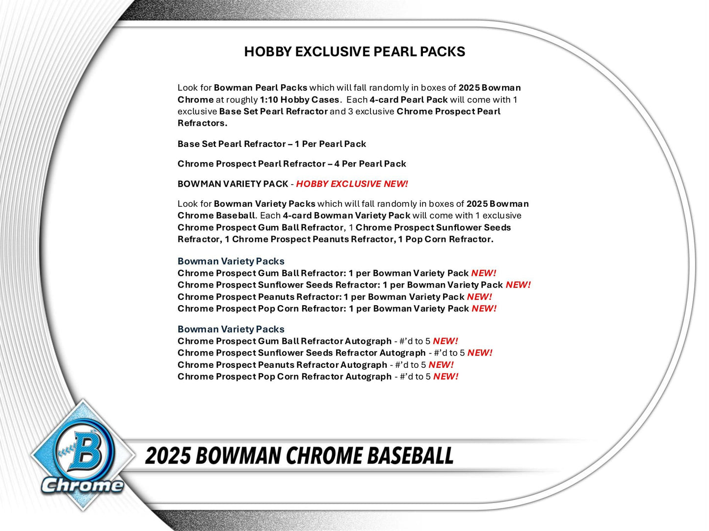 Topps Bowman Chrome Baseball 2025 - Hobby Box