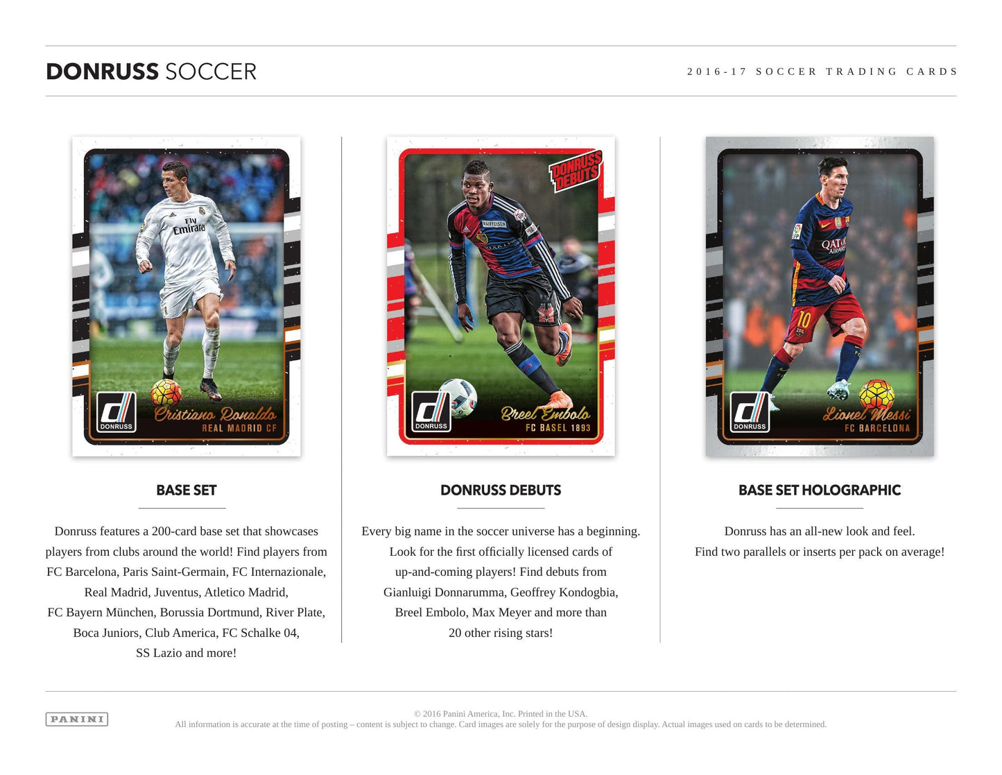 Panini Donruss Soccer 2016/17 - Hobby Box
