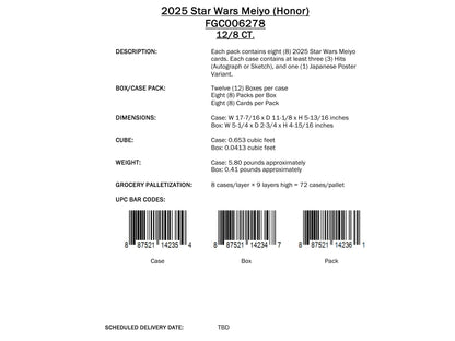 Topps Star Wars Meiyo 2025 - Hobby Box