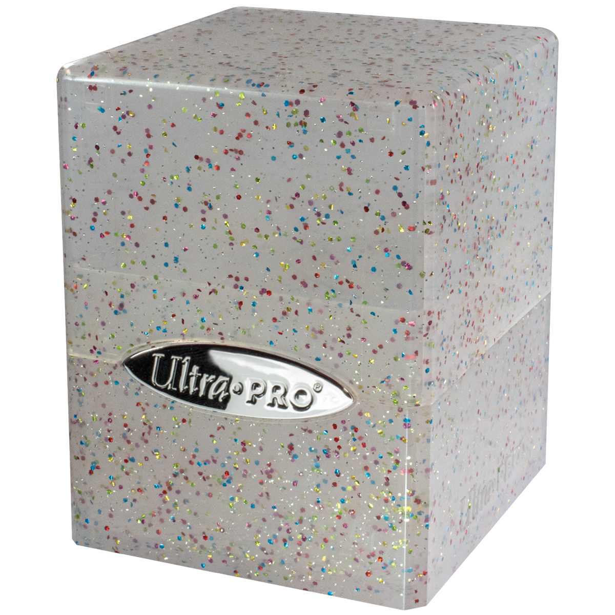 Ultra PRO Satin Cube Deck Box - Glitter Clear
