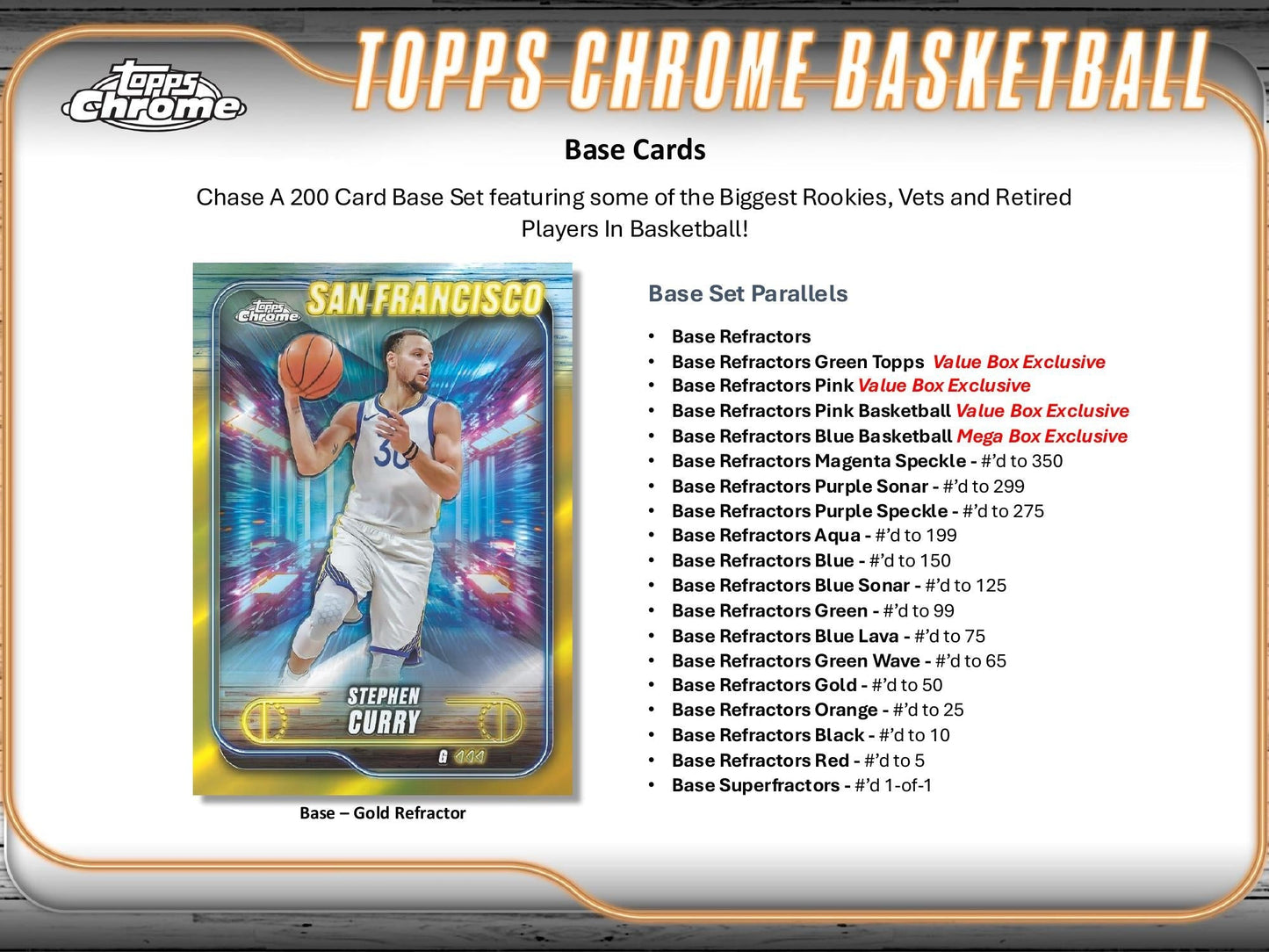 Topps Chrome Basketball 2024/25 - Value Box