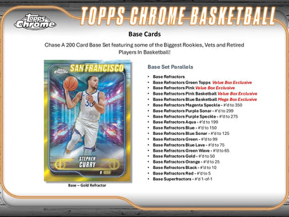 Topps Chrome Basketball 2024/25 - Value Box